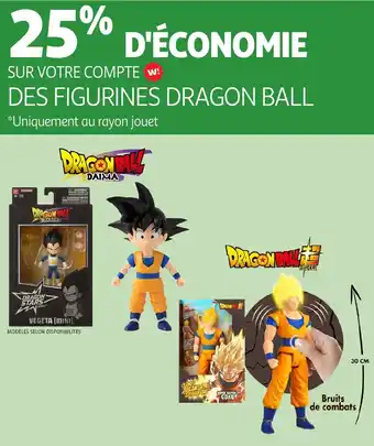Auchan Des figurines dragon ball offre