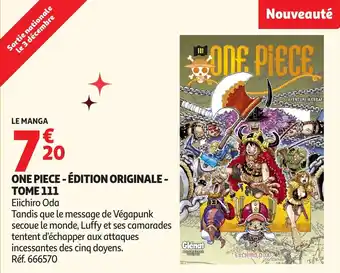 Auchan One piece edition originale tome 111 offre