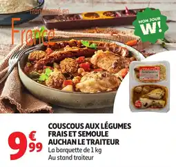 Auchan Couscous aux légumes frais et semoule auchan le traiteur offre