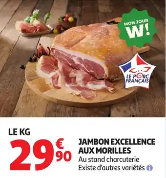 Auchan Jambon excellence aux morilles offre