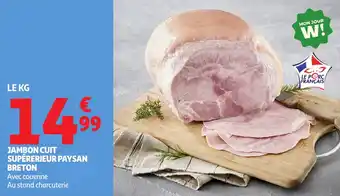 Auchan Jambon cuit supérerieur paysan breton offre