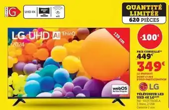 Super U Lg - televiseur led uhd 4k offre