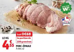 Auchan Porc épaule offre
