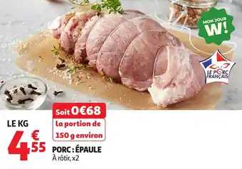 Auchan Porc épaule offre