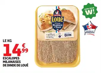 Auchan Escalope milanaise de dinde de loué offre