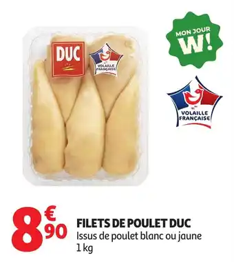 Auchan Filets de poulet duc offre