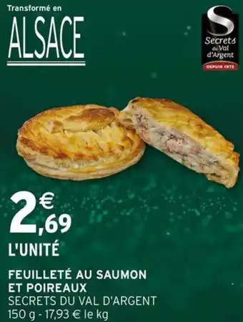 Intermarché Feuilleté au saumon et poireaux offre