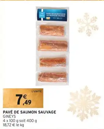 Intermarché Pavé de saumon sauvage offre