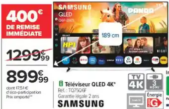 Carrefour Téléviseur qled 4k offre