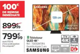Carrefour Téléviseur qled 4k offre