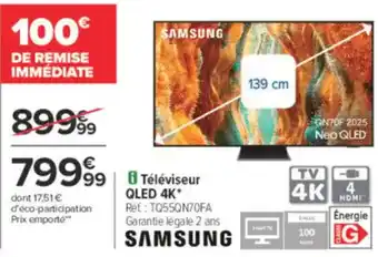 Carrefour Téléviseur qled 4k offre