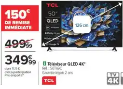 Carrefour Téléviseur qled 4k offre