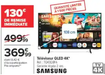 Carrefour Téléviseur qled 4k offre