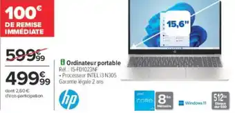 Carrefour Ordinateur portable offre