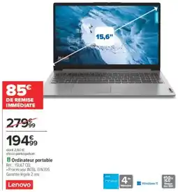 Carrefour Ordinateur portable offre