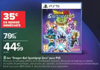 Carrefour Jeu dragon ball sparkigng zero pour ps5 offre