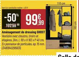 Bricorama GHOST Aménagement de dressing offre