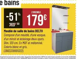 Bricorama DELTO Meuble de salle de bains offre