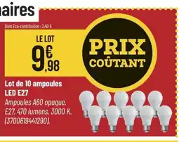 Bricorama Lot de 10 ampoules offre