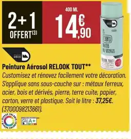 Bricorama RELOOK TOUT Peinture Aérosol offre