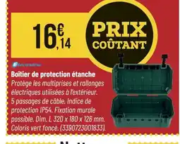 Bricorama ELECTRALINE Boîtier de protection étanche offre
