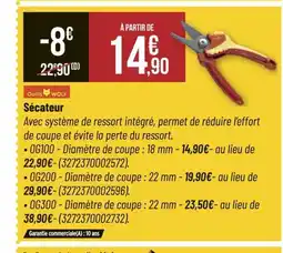 Bricorama Sécateur offre