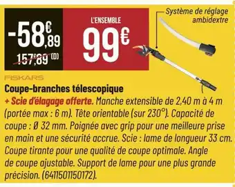 Bricorama FISKARS Coupe-branches télescopique offre