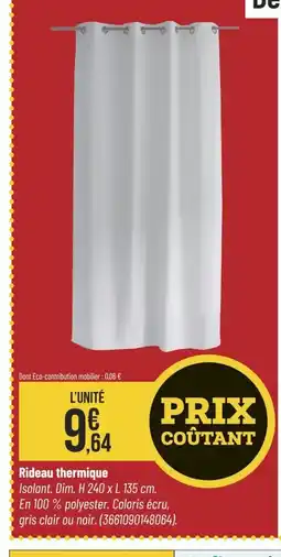 Bricorama Rideau thermique offre