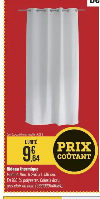 Bricorama Rideau thermique offre