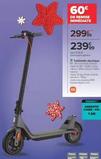 Carrefour Trottinette électrique offre