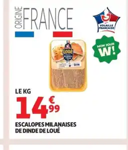 Auchan Supermarché Escalopes milanaises de dinde de loué offre