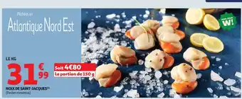 Auchan Supermarché Noix de saint-jacques offre