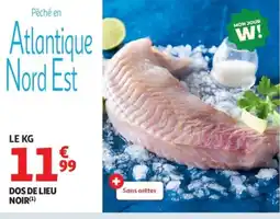 Auchan Supermarché Dos de lieu noir offre