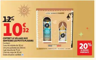 Auchan Supermarché Coffret le village aux senteurs les petits plaisirs offre