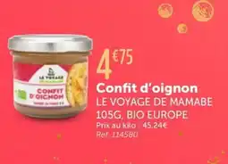 L'Eau Vive LE VOVACE CONFIT D'OICNON BIO EUROPE Confit d'oignon offre