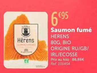 L'Eau Vive HERENS Saumon fumé offre