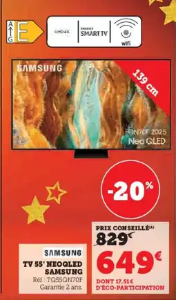 Super U Tv 55' neoqled samsung offre