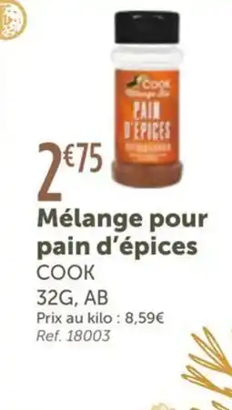 L'Eau Vive COOK Mélange pour pain d'épices offre