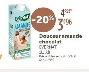 L'Eau Vive EVERNAT Douceur amande chocolat offre