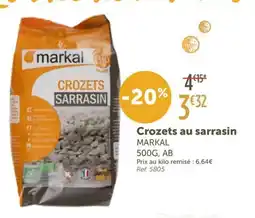 L'Eau Vive MARKAL Crozets au sarrasin offre