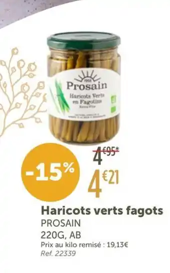 L'Eau Vive PROSAIN Haricots verts fagots offre