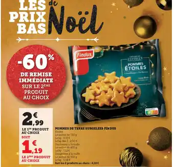 Hyper U FINDUS Pommes de terre surgelees offre