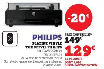 Super U Platine vinyle the stevie philips offre