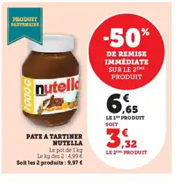 Hyper U NUTELLA Pate a tartiner offre