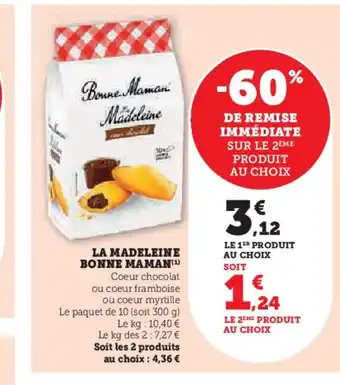 Hyper U BONNE MAMAN La madeleine offre