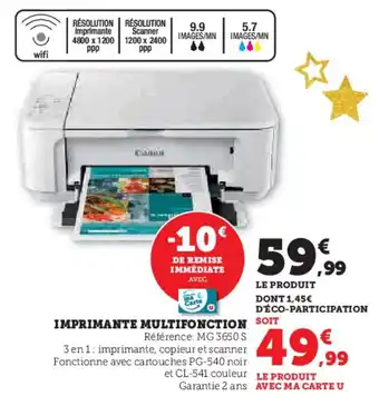 Super U Imprimante multifonction offre