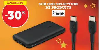 Super U SUR UNE SELECTION DE PRODUITS belkin offre