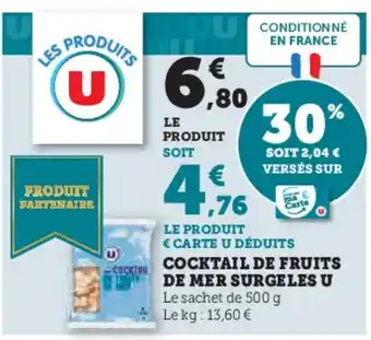 Hyper U Cocktail de fruits de mer surgeles u offre