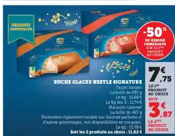 Hyper U Buche glacee nestle signature offre