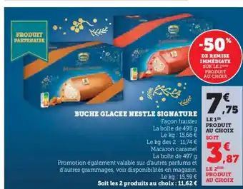 Hyper U Buche glacee nestle signature offre